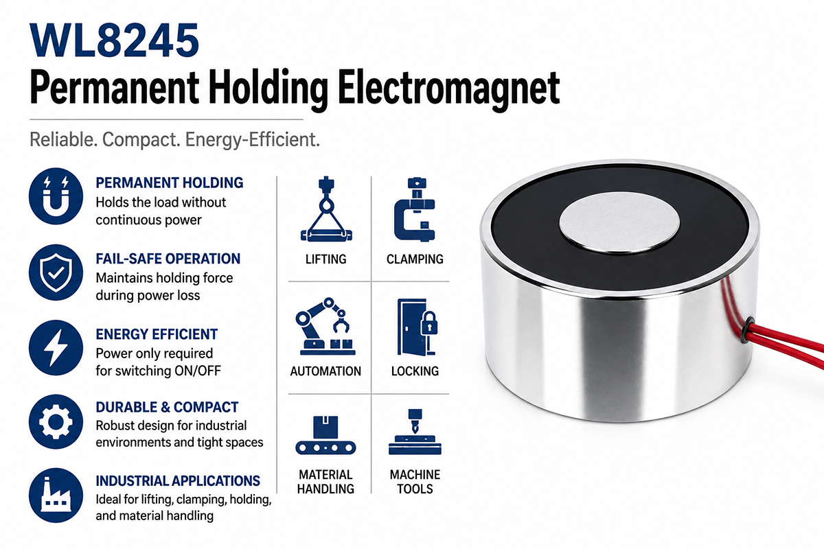 Permanent Holding Electromagnet Industrial Application