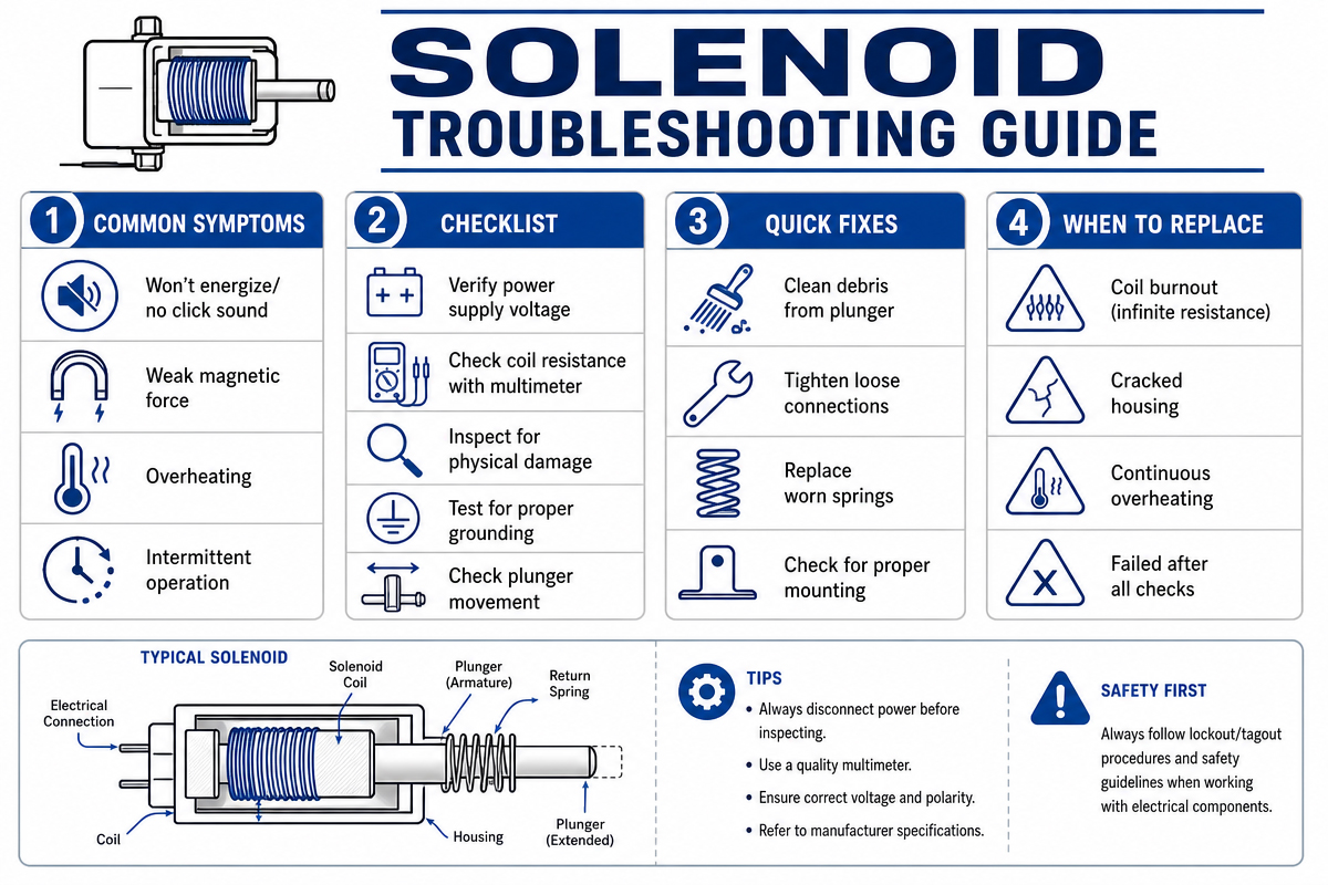 Handleiding voor het oplossen van problemen met solenoïden