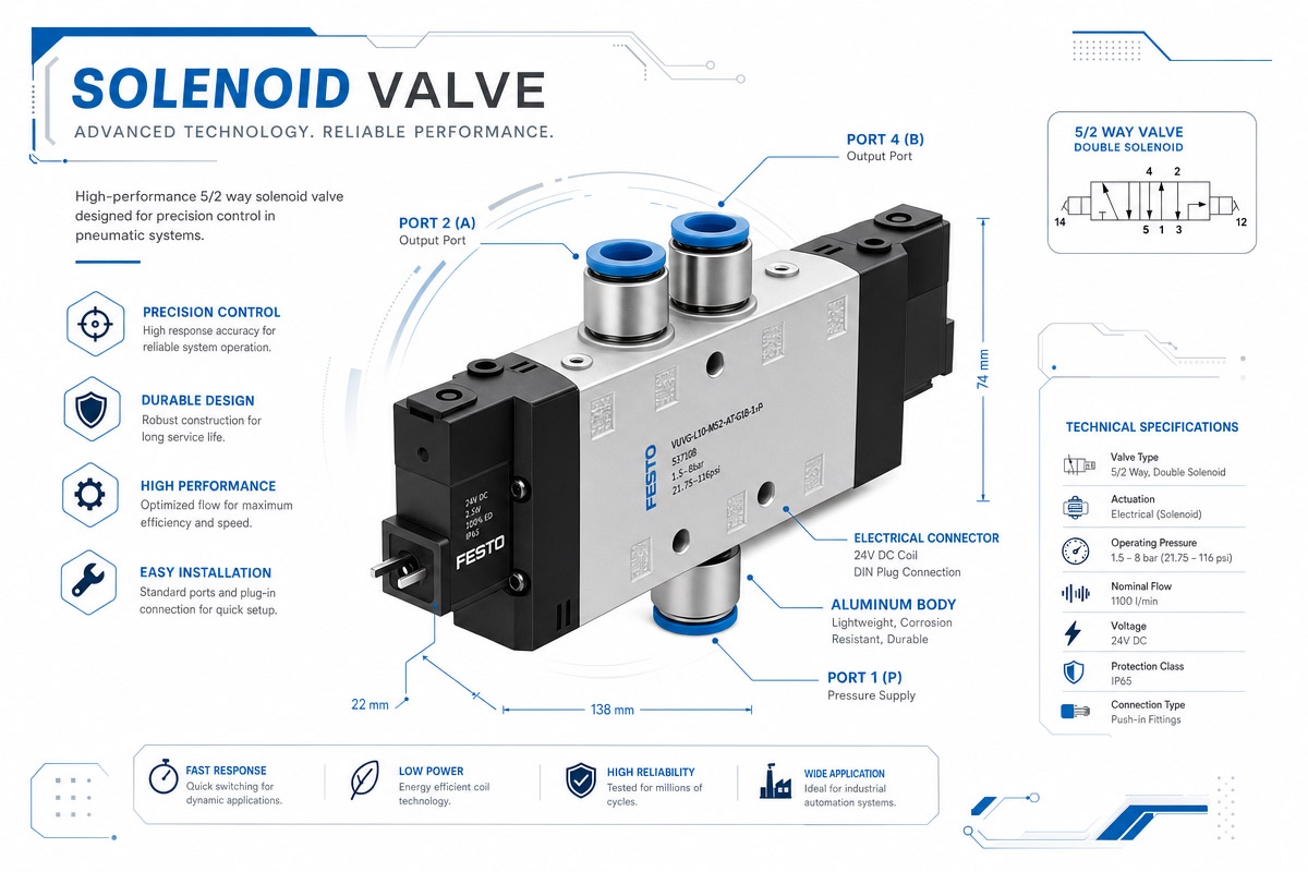 Tecnología avanzada de válvulas solenoides