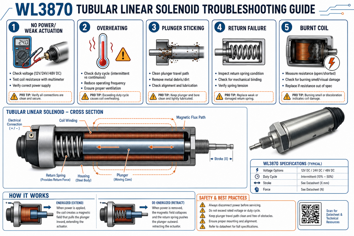 Tubular Linear Solenoid TRoubleshooting Guide