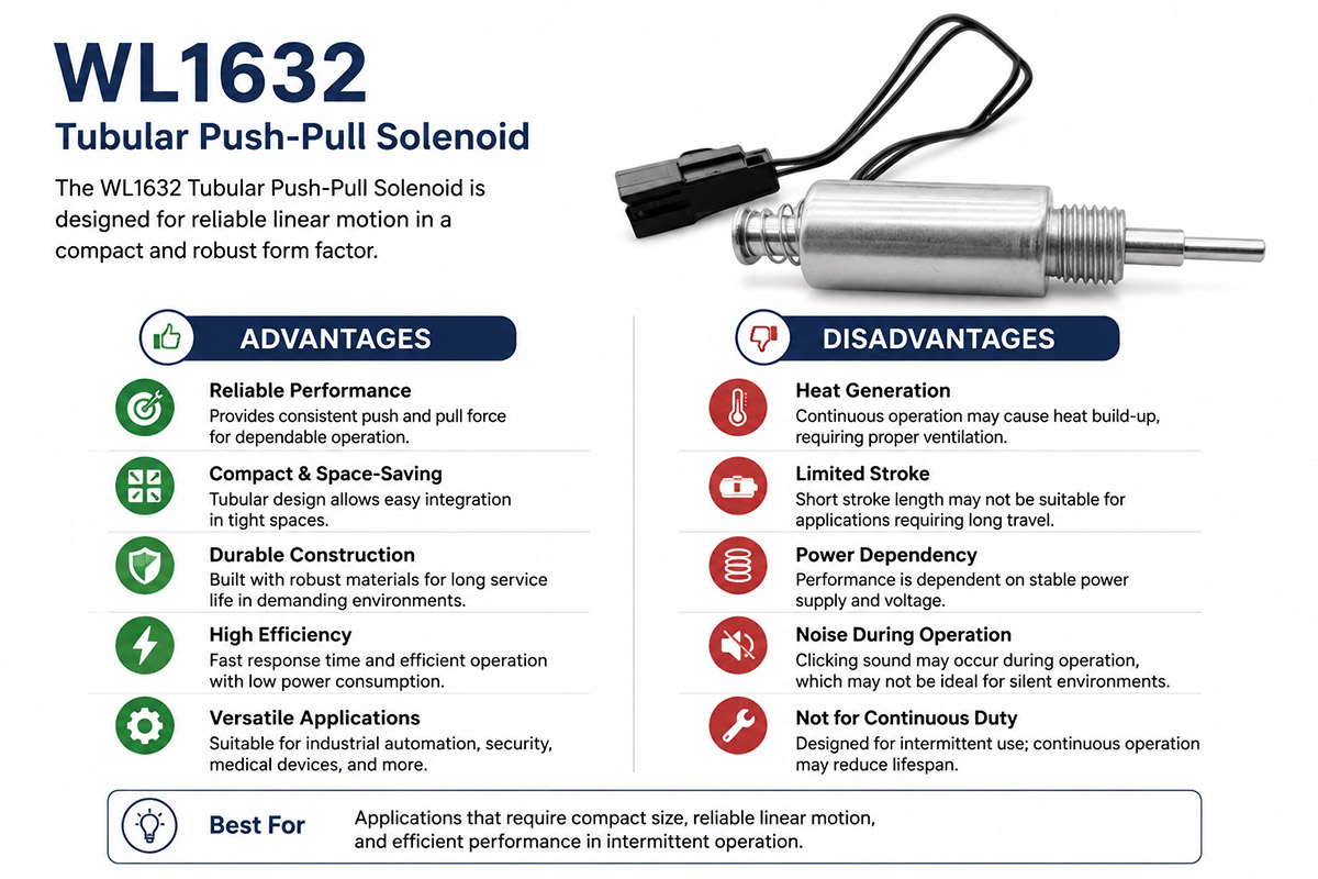 Tubular Push-pull Solenoid Advantage and Disadvantage