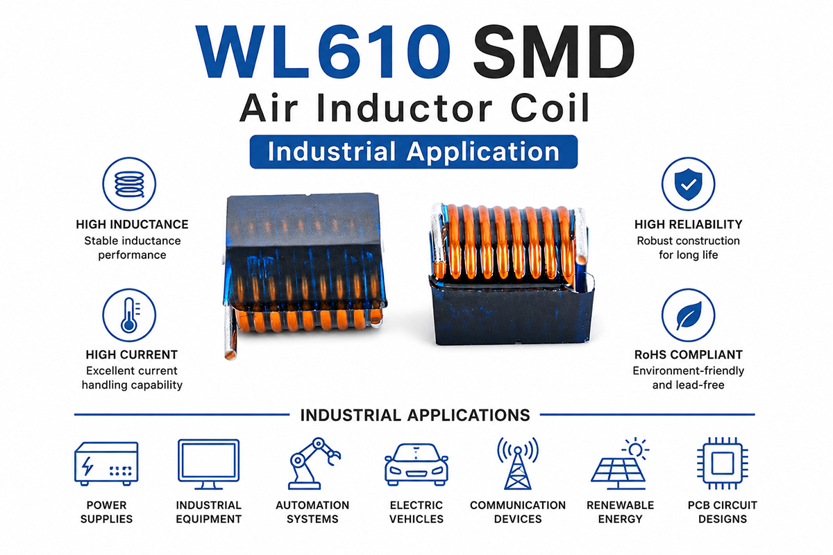 WL610 SMDS Air Inductor Coil Industrial Application