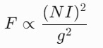formule de la force du solénoïde