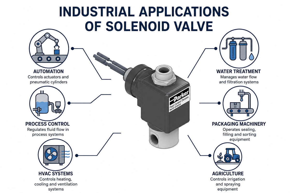 Applicazioni delle valvole solenoidi personalizzate