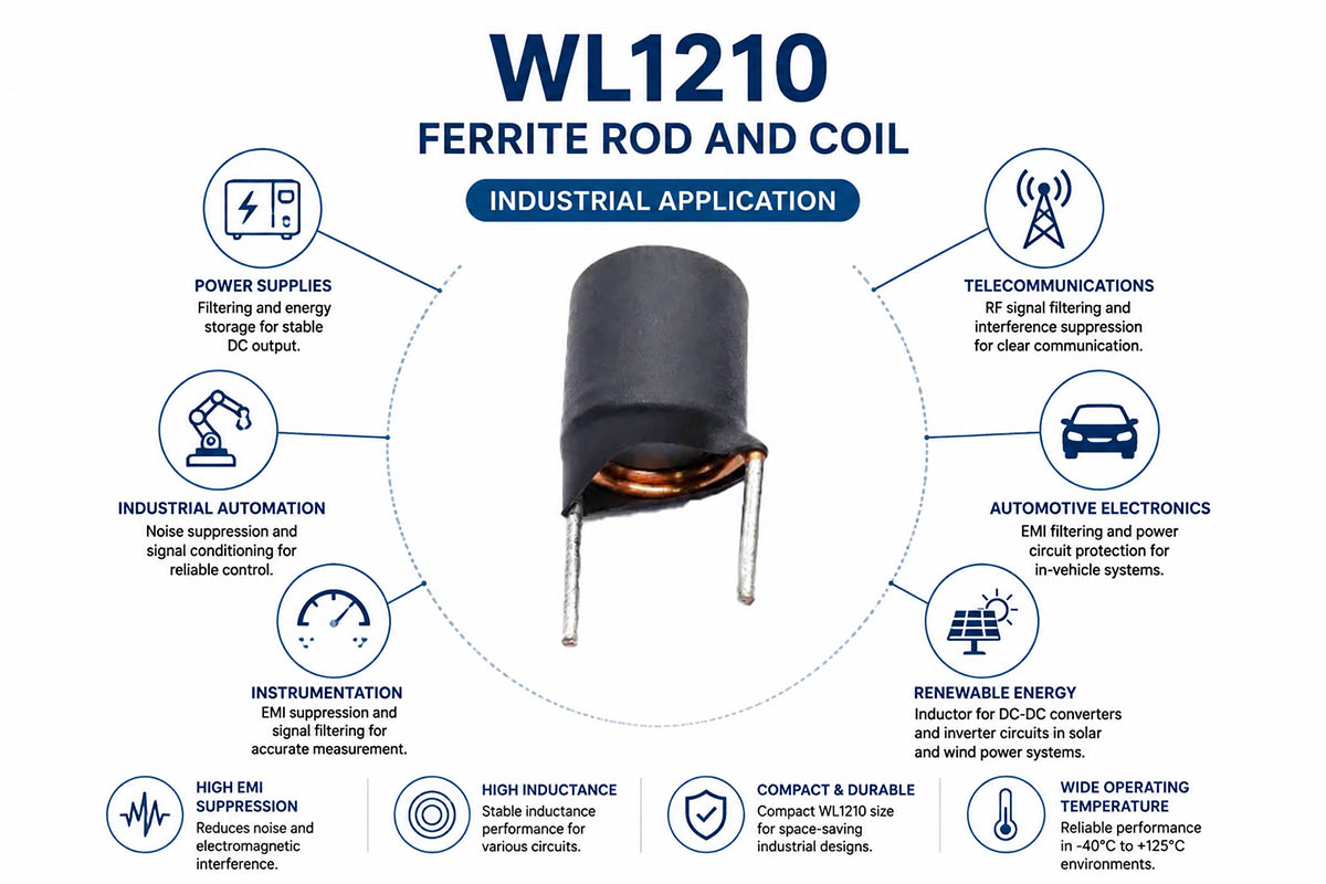 Ferrite Rod And Coil Industrial Application