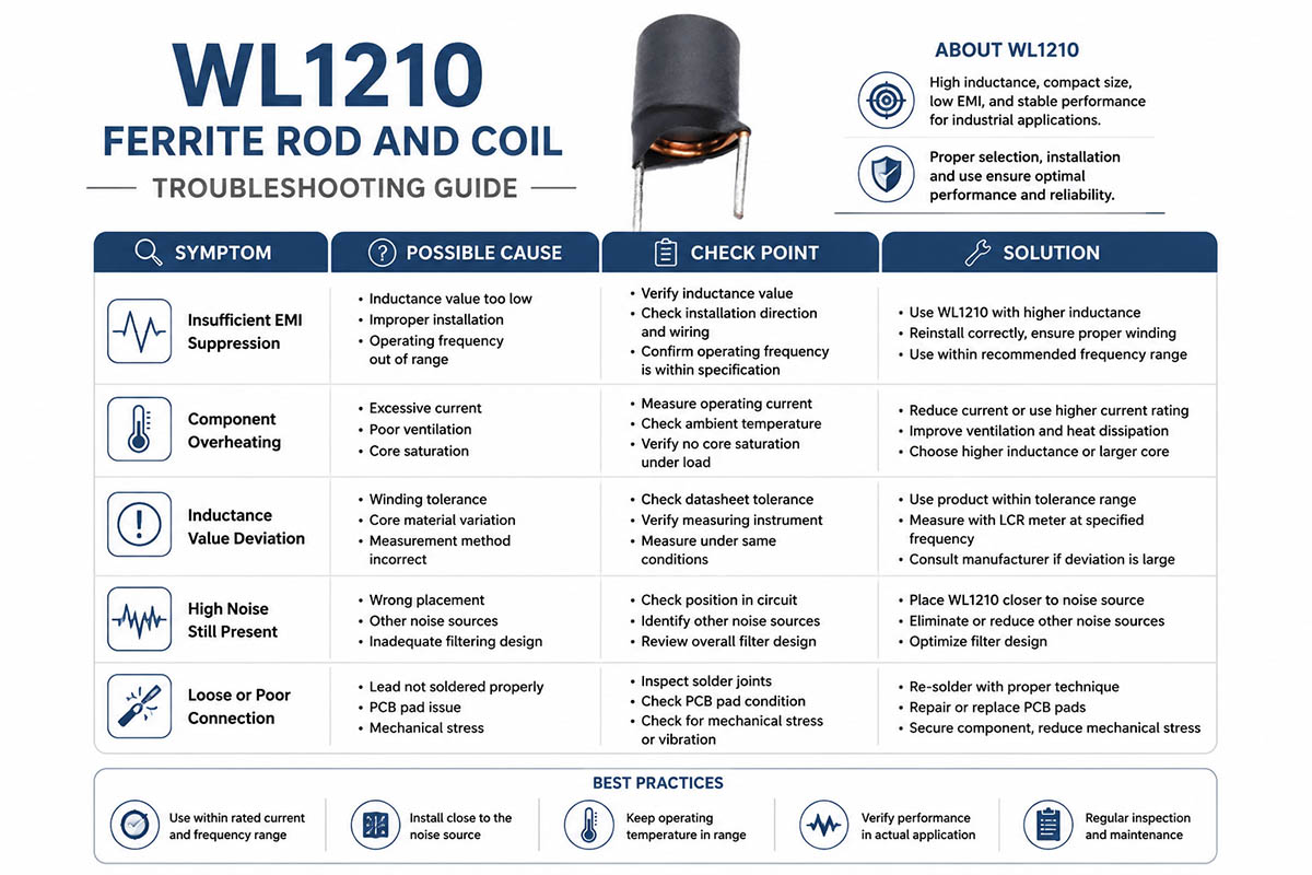 Ferrite Rod And Coil troubleshooting guide