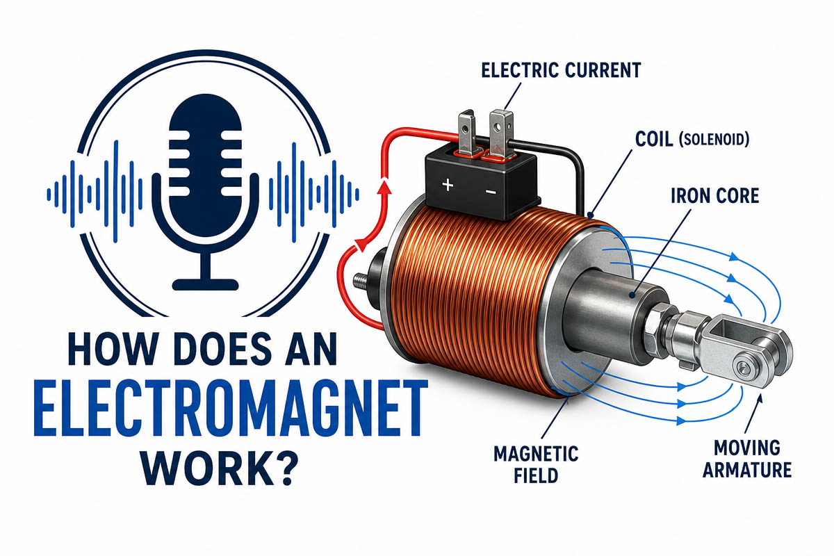 Hvordan fungerer en elektromagnet