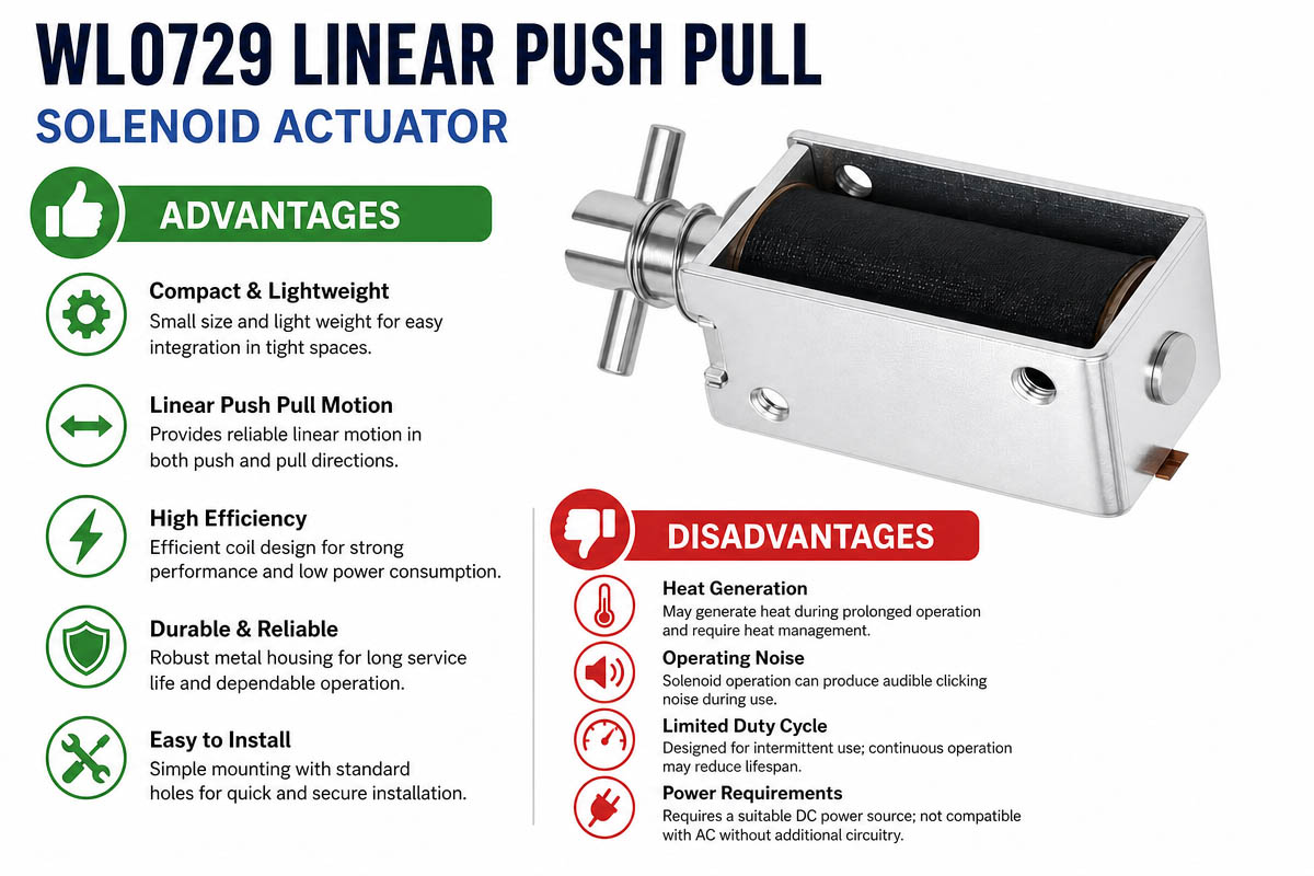 Linear Push Pull Solenoid Advantage and Disadvantage