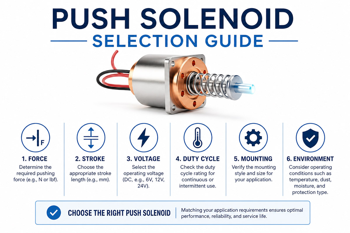 Push Solenoid Selection Guide
