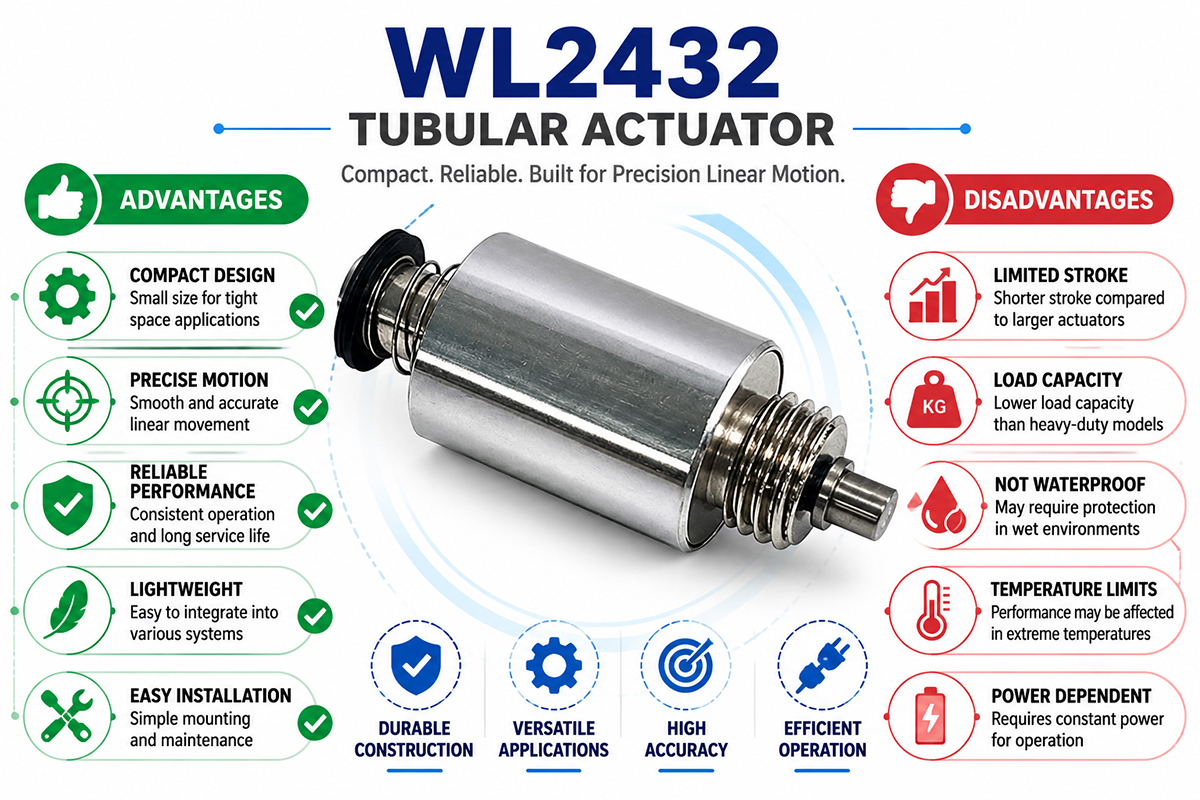 Tubular Actuator Solenoid advantage and disadvantage