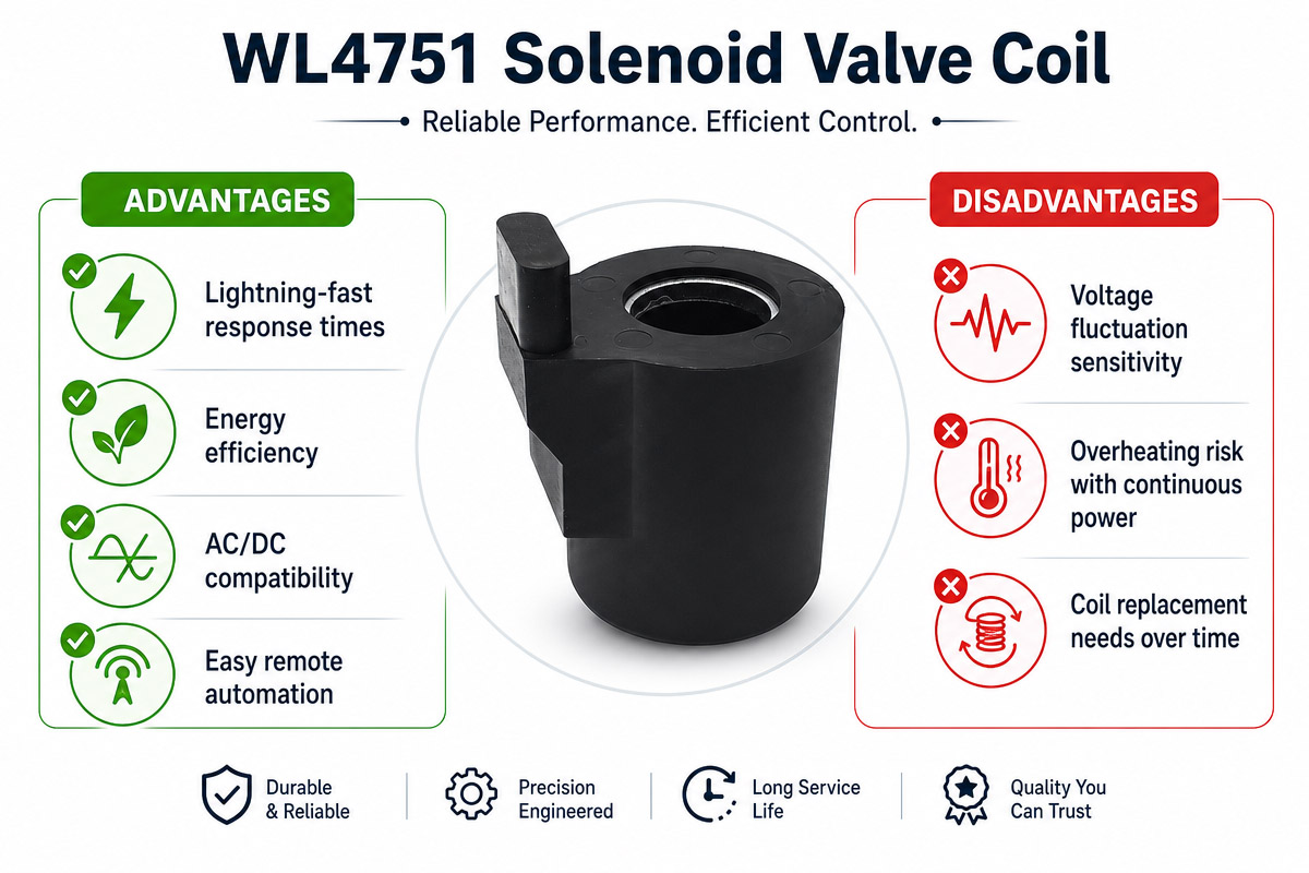 solenoid valve coil advantage and disadvatage