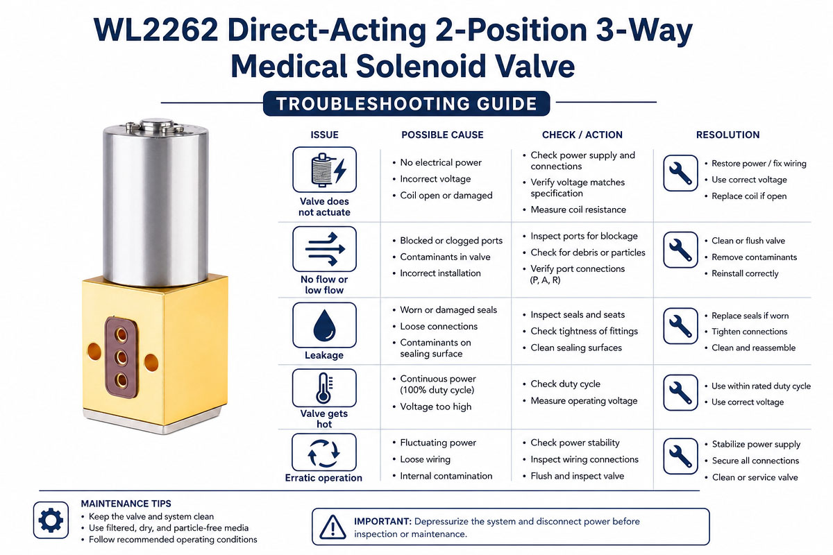 Gabay sa Pag-troubleshoot ng Compact Direct-Acting Solenoid Valve