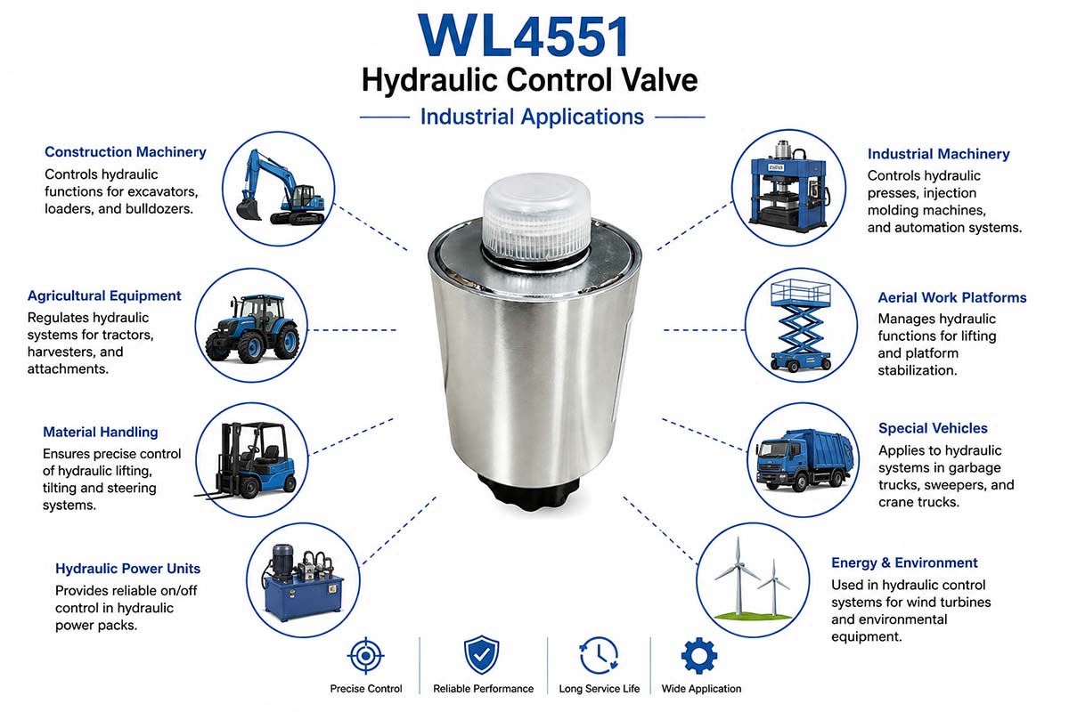Compact Hydraulic Control Valve Industrial Application