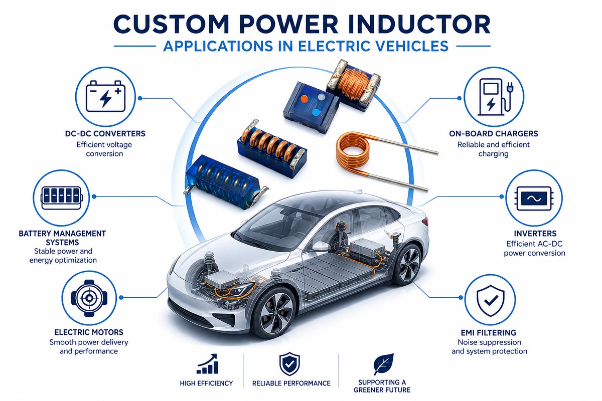 Fampiharana ny Inductor Herinaratra Manokana amin'ny Fiara Elektrika