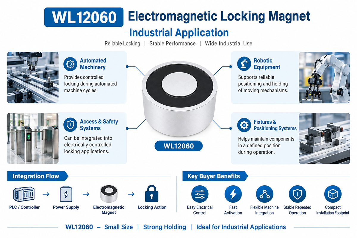 Electromagnetic Locking Magnet for Process Equipment