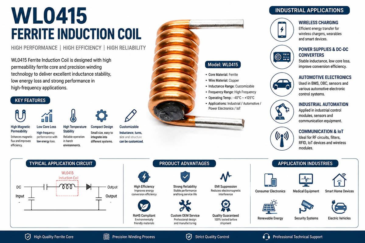 Ferrite Induction Coil OEM Customization Solutions