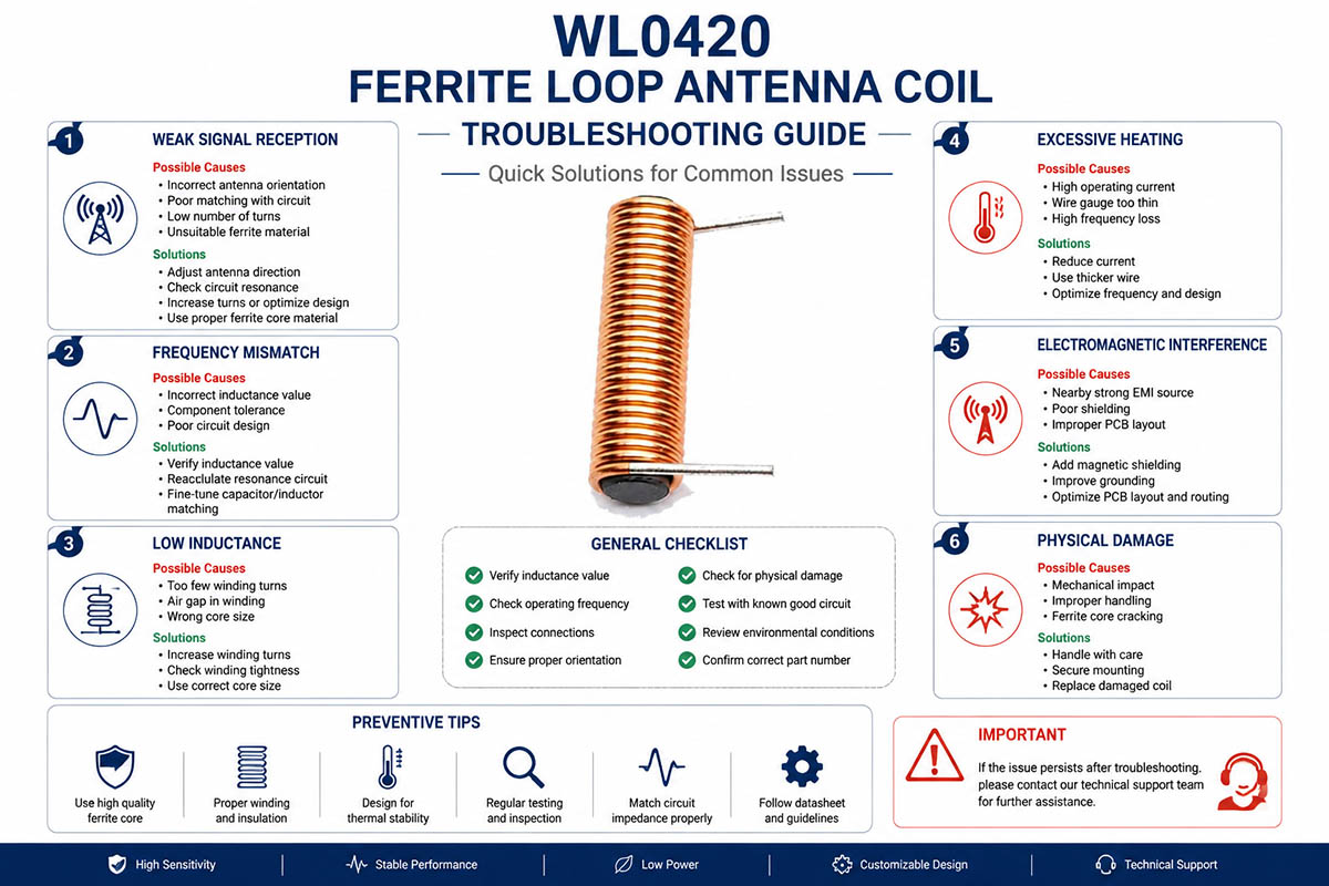 Ferrite Loop Antenna Coil Signal Receiving Guide