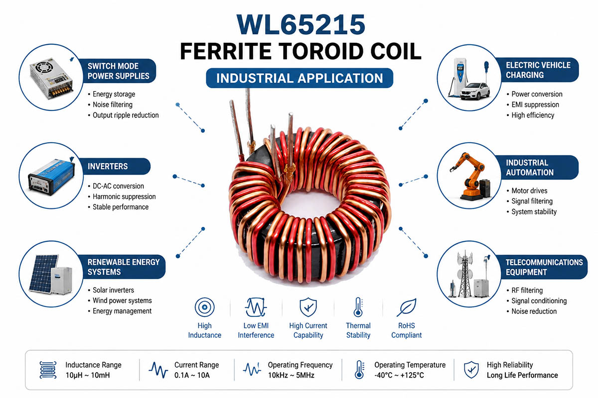 Ferrite Toroid Coil Applications in Industry