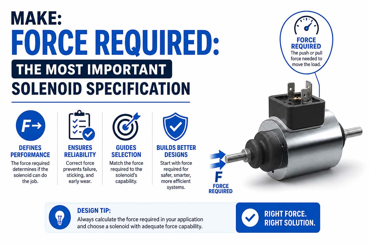 Force Required The Most Important Solenoid Specification