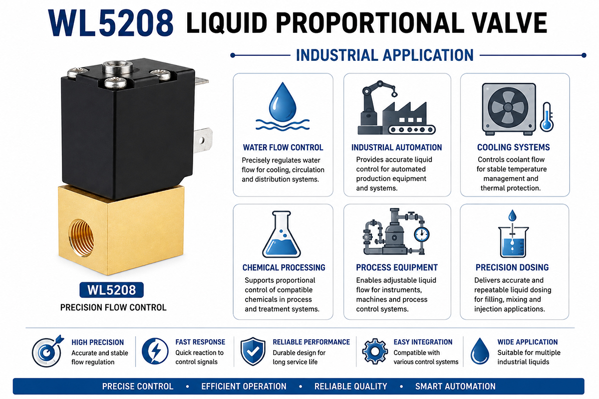 Liquid Proportional Valve Automated Production Industry