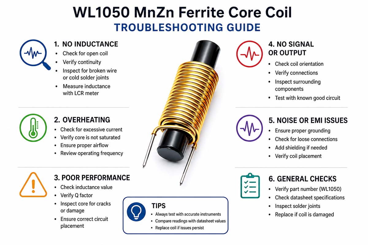 MnZn_Ferrite_Core_Coil_Troubleshooting guide