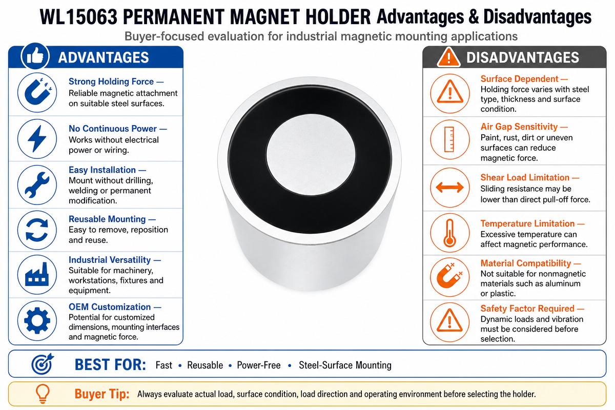 Permanent Magnet Holder for Durable Industrial Use Tips