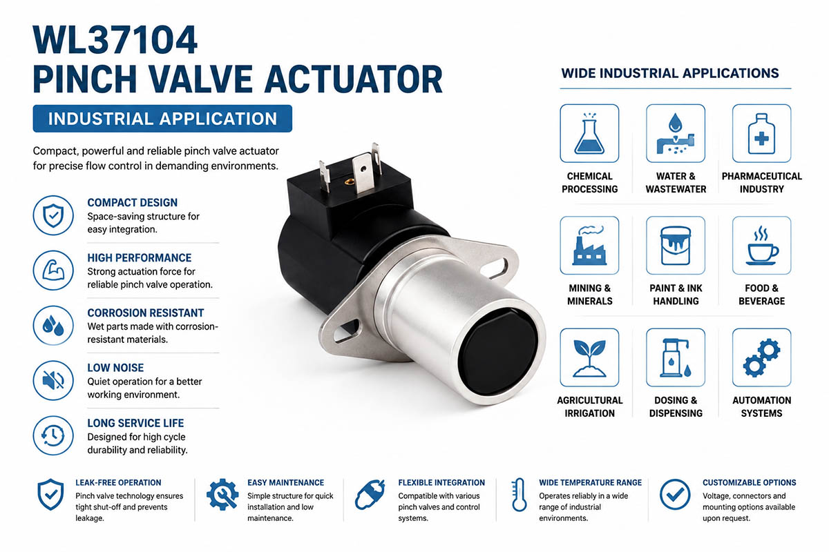 Pinch valve actuator industrial application guide