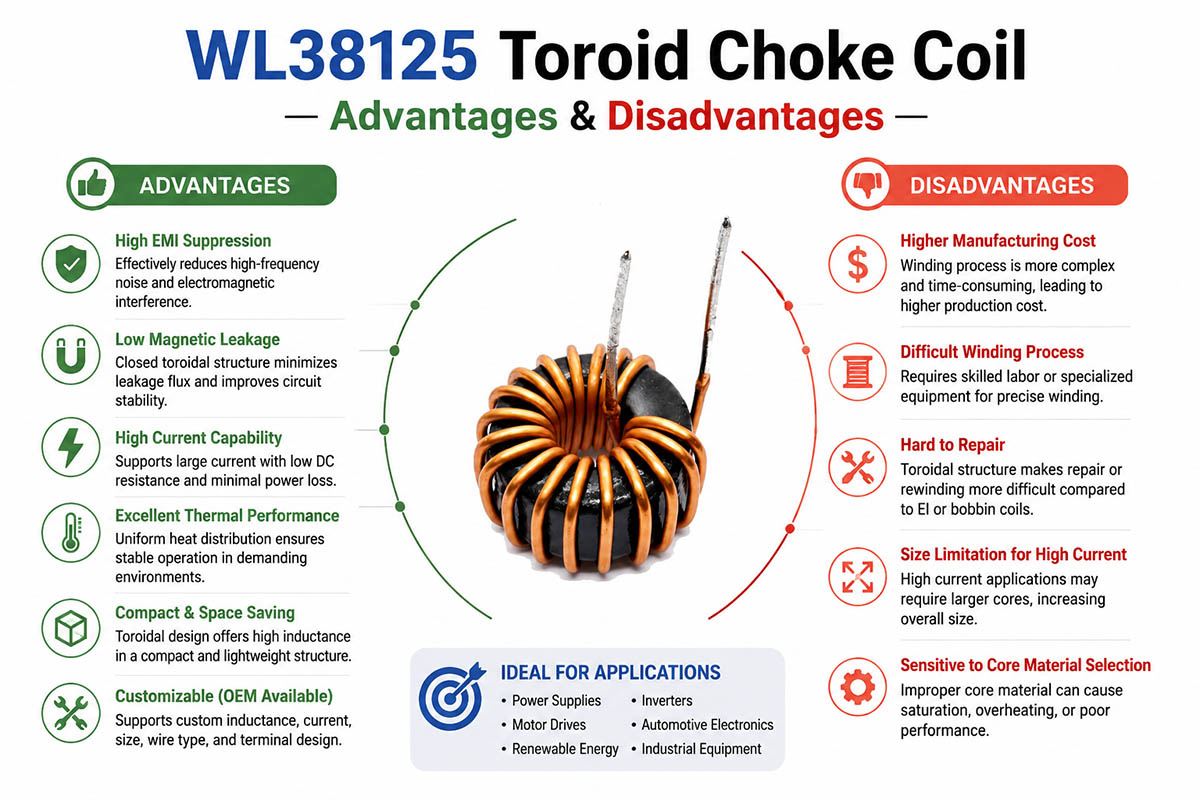 Toroid Choke Coil Working Principle and Advantages