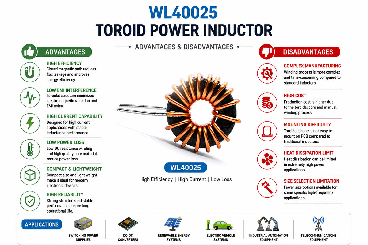 Toroid Power Inductor Benefits in Industrial Electronics