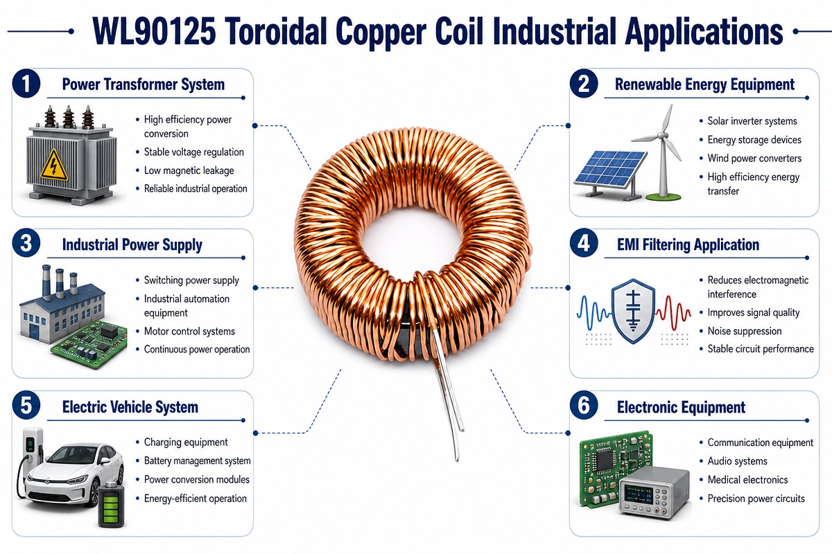 Toroidal Copper Coil for Medical Equipment Applications