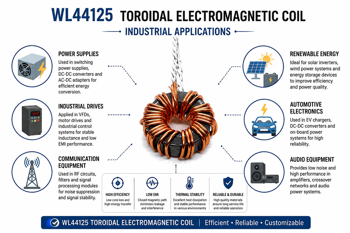 Ontwerp en toepassingen van toroïdale elektromagnetische spoelen