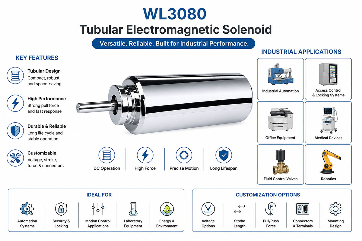 Aplikasyon sa Industriya ng Tubular Electromagnetic Solenoid