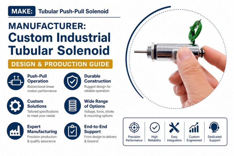 Tagagawa ng Tubular Push-Pull Solenoid - pasadyang disenyo at gabay sa produkto para sa industriyal na tubular solenoid