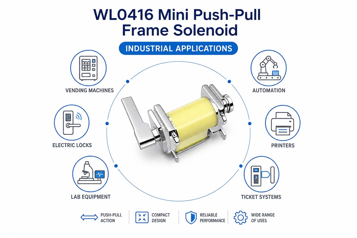 WL0416 Mini Push-Pull Frame Solenoid Industrial Application