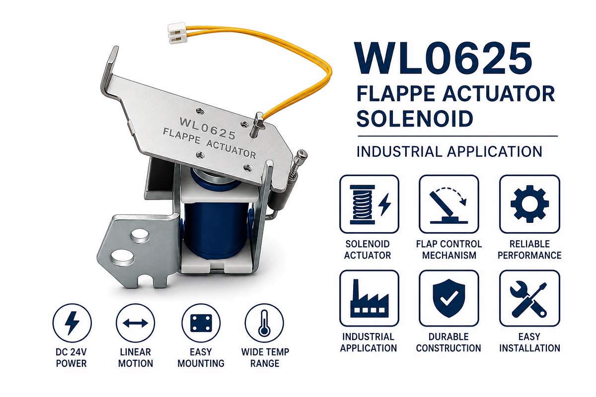 Fampiharana Indostrialy ho an'ny Solenoida Mpandrindra Flapper WL0625