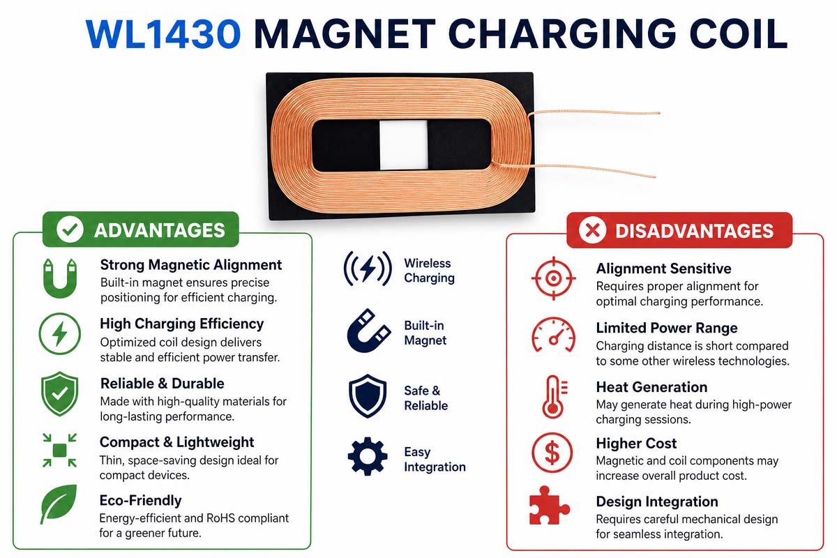 WL1430 Magnet charging coil advantages and disadvantages