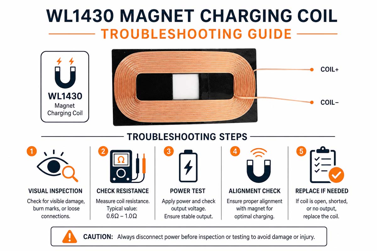 WL1430 Magnet charging coil troubleshooting guide