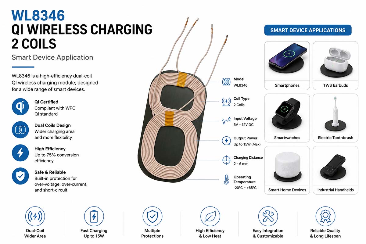 Wireless Charging Coir smart device applicationi