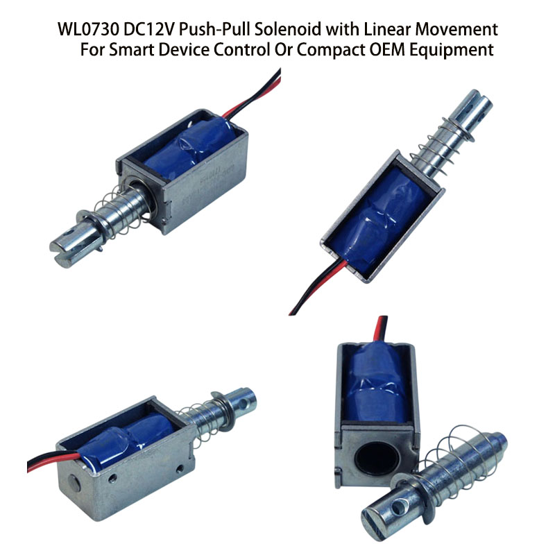 12V Mini Push-Pull Solenoid for Compact OEM Equipment