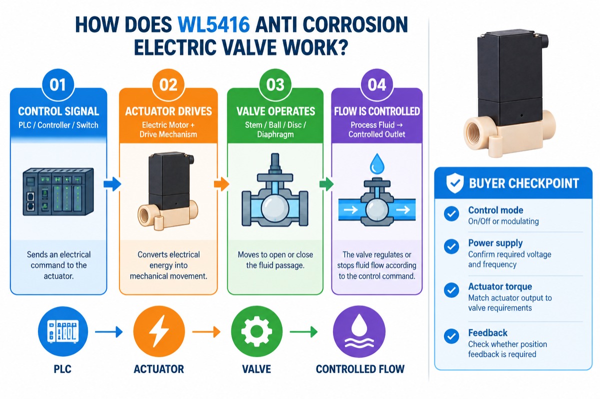 Anti Corrosion Electric Valve for Chemical Fluid Flow