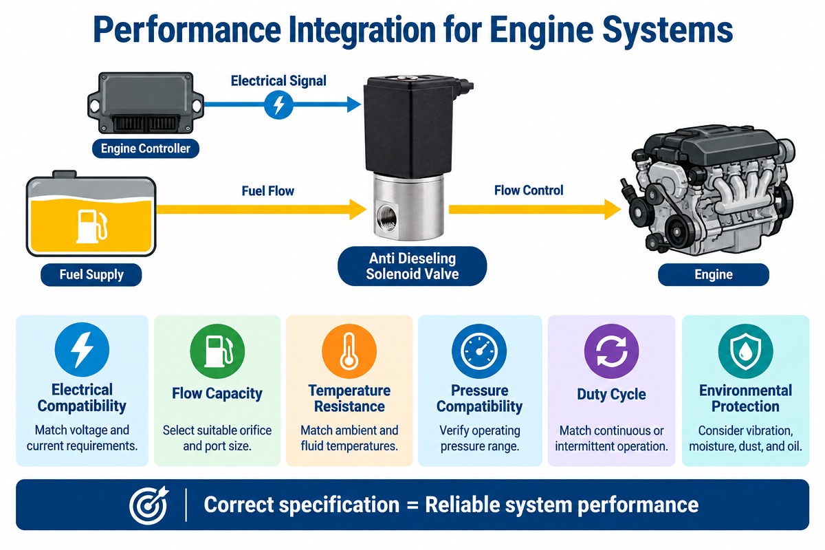 Anti Dieseling Solenoid Valve for Engine Control Systems