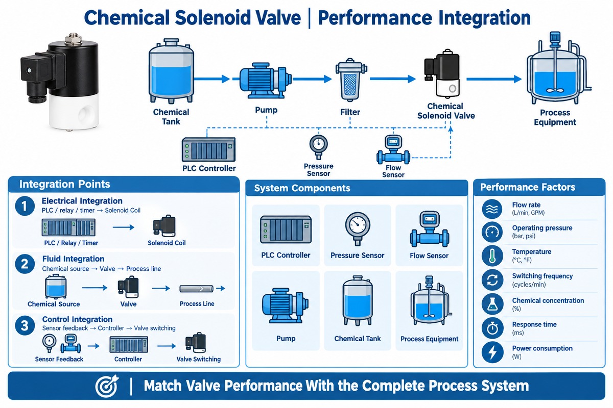 Chemical Solenoid Valve automated process systems