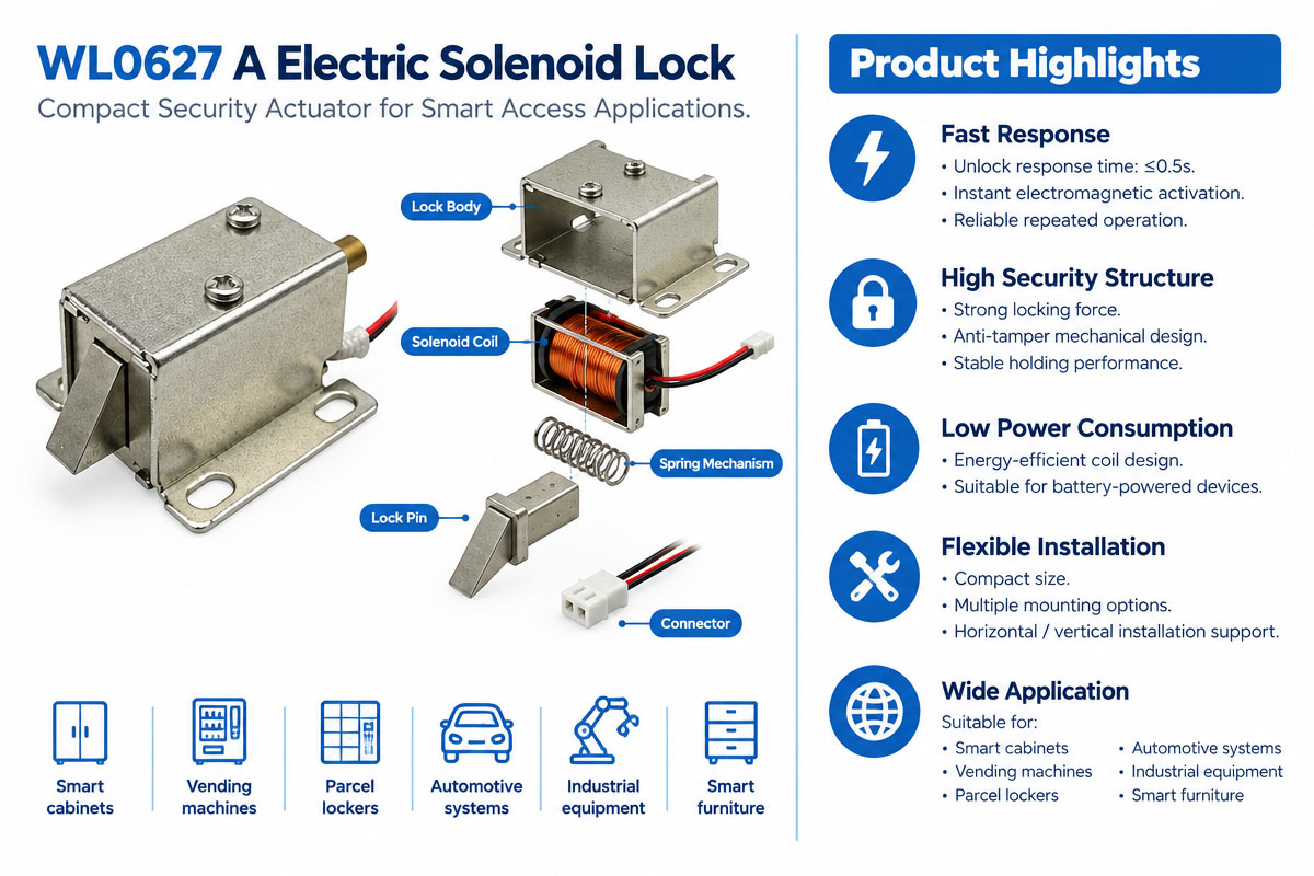 Custom Electric Solenoid Lock Product Feature Overview
