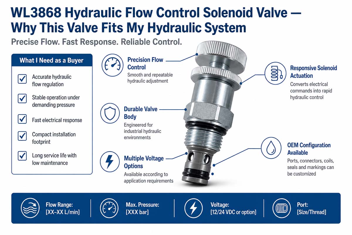 Custom Hydraulic Flow Control Valve Product Overview