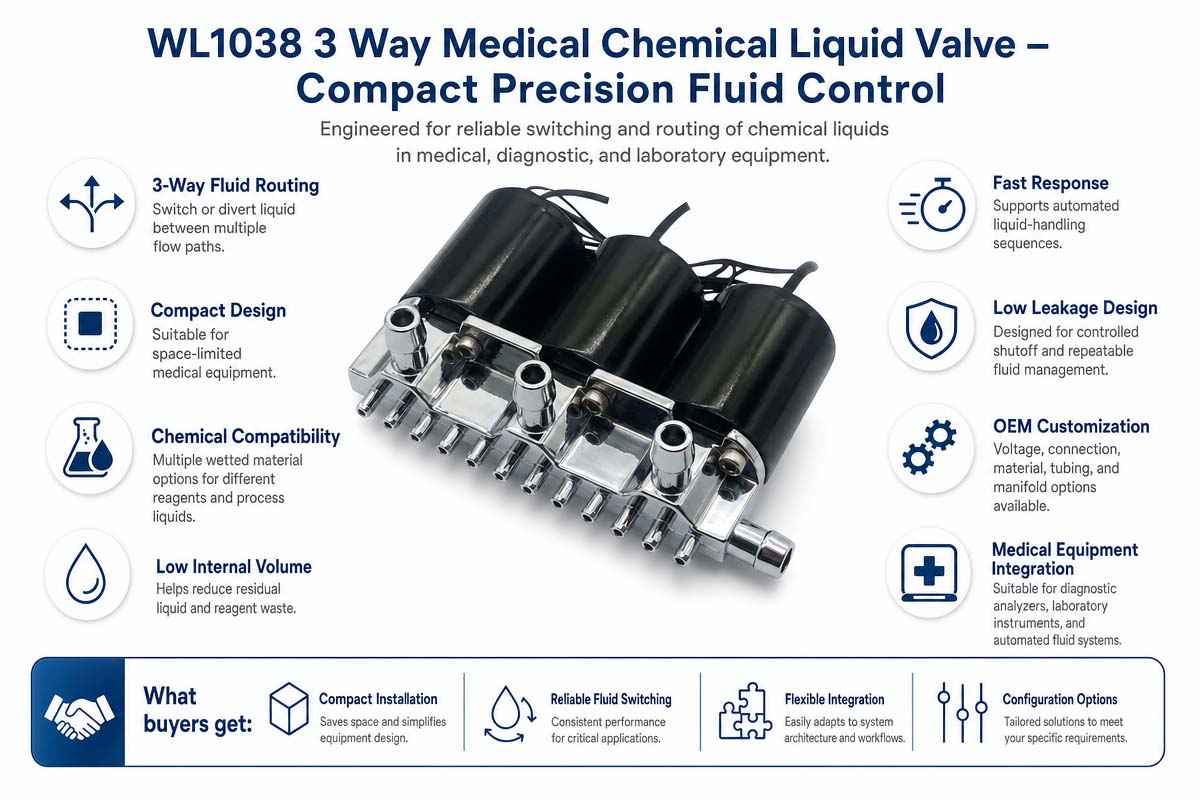 Medical Chemical Liquid Valve for Chemical Dispensing solutions