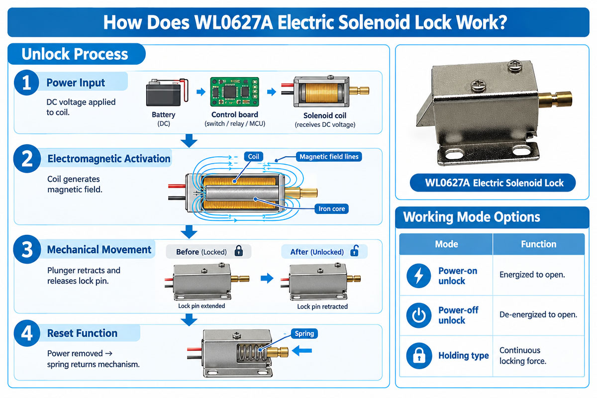 8 How does an Electric DC Custom Solenoid Lock Work