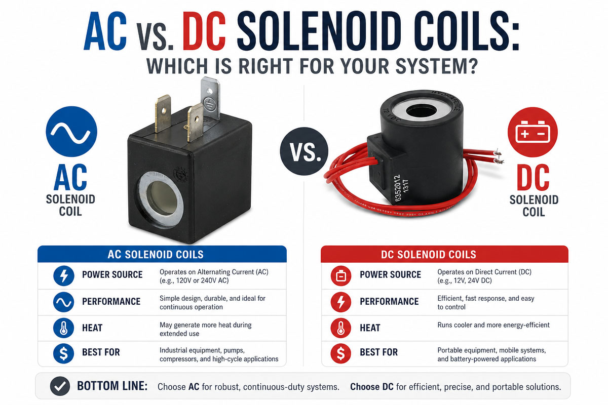 AC vs DC Solenoid Coils na dapat mong piliin