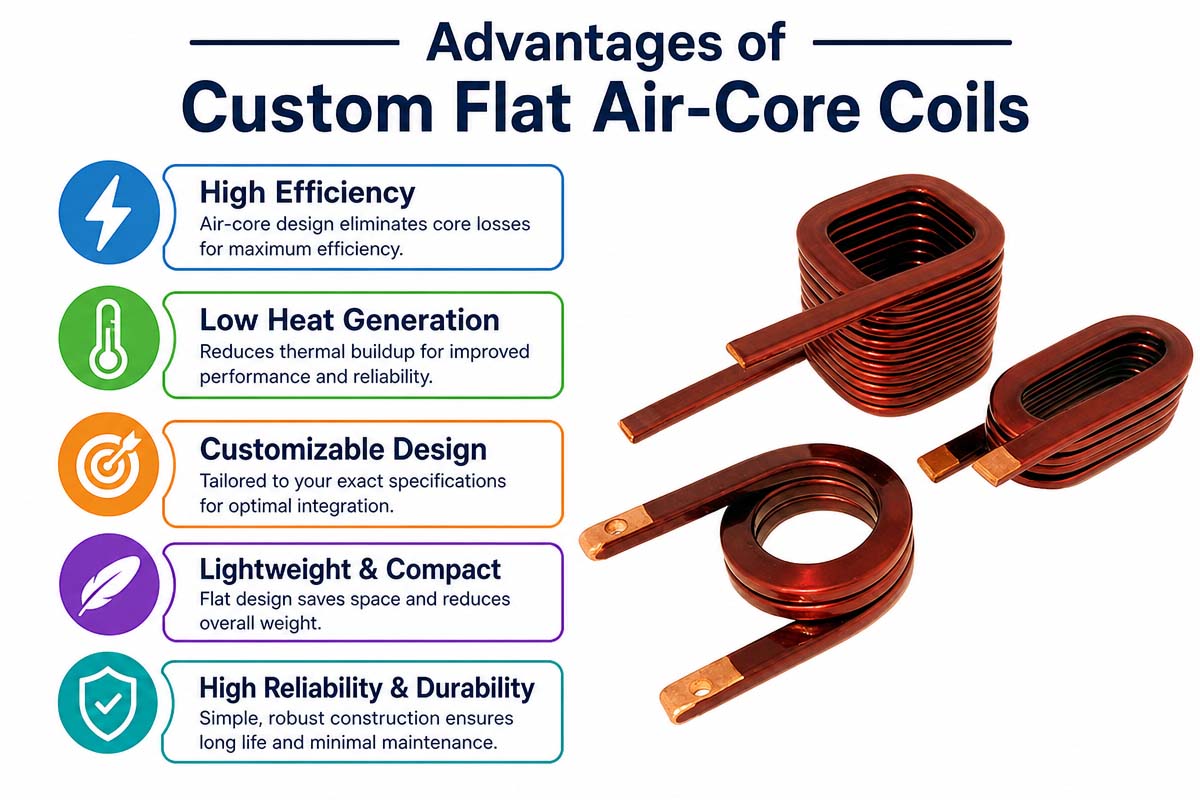 Advantage of Custom Flat Air-Core Coil Explained