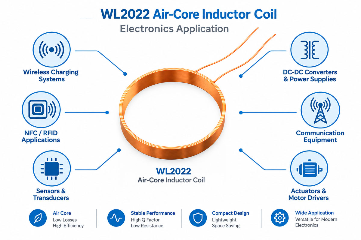 Air-Core Inductor Coil For Electronics Application