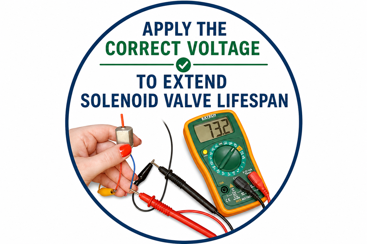 Apply the Correct Voltage to Extend Solenoid Valve Lifespan infographic